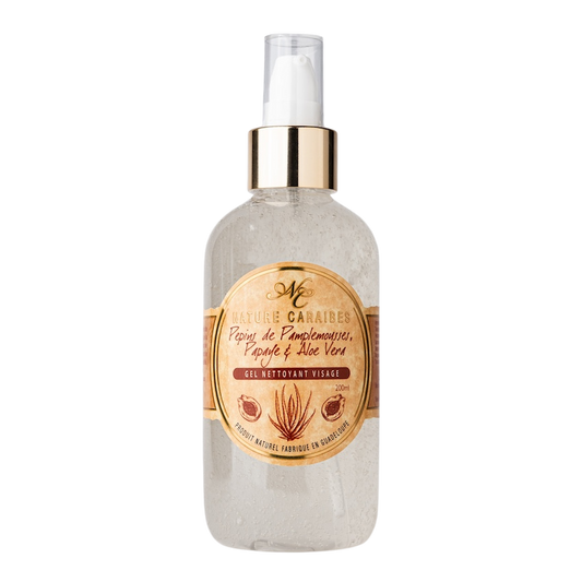 Gel nettoyant visage aloe vera et papaye de Guadeloupe