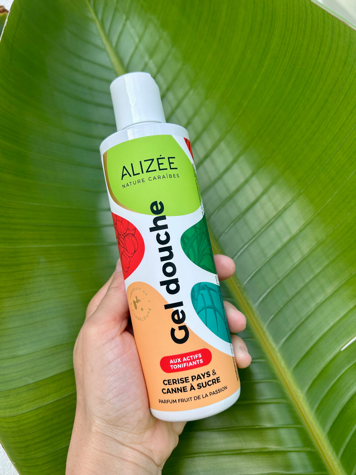 GEL DOUCHE CERISES PAYS ET CANNE À SUCRE DE GUADELOUPE